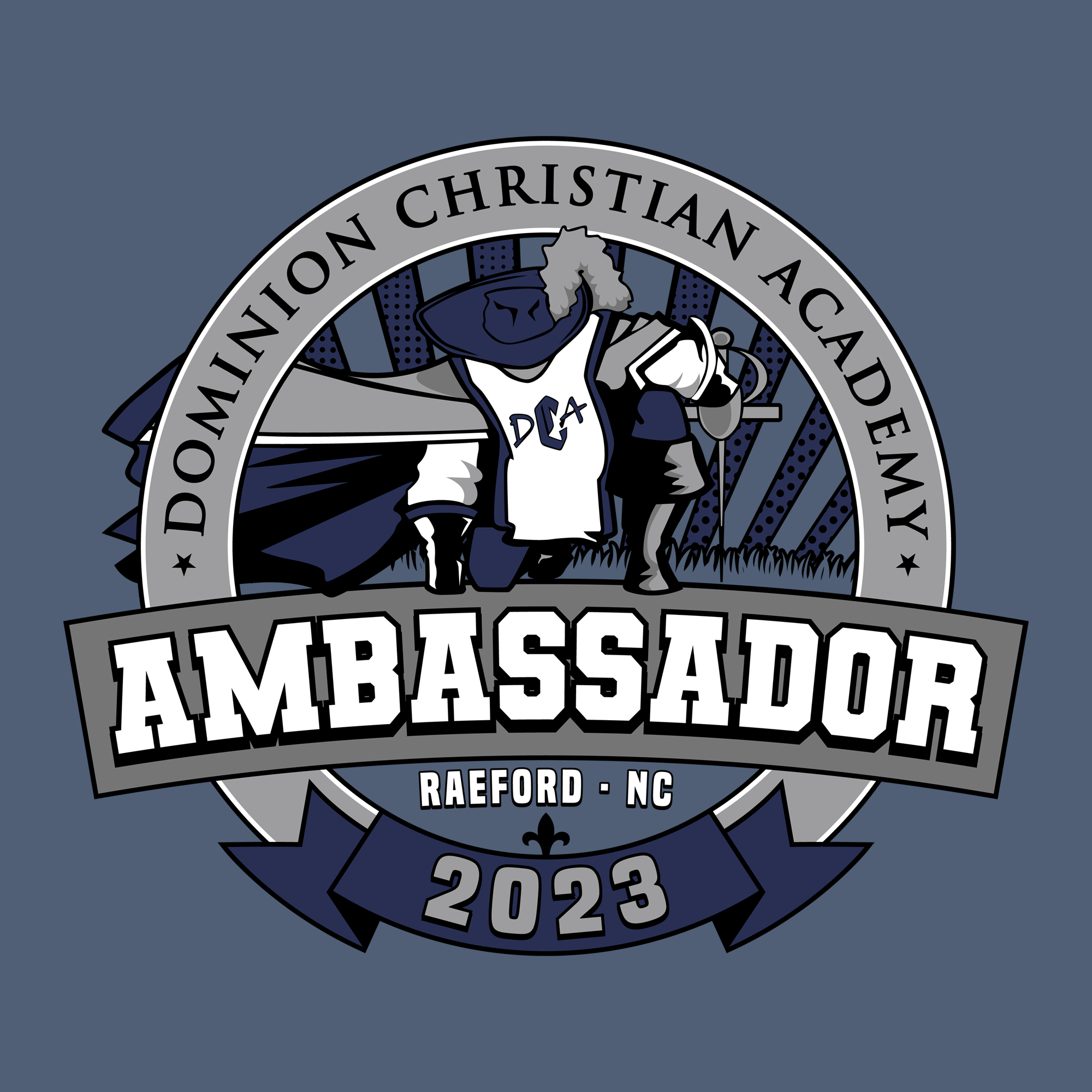 DCA 2023 Ambassador - Heather Denim T-Shirt - Image 2