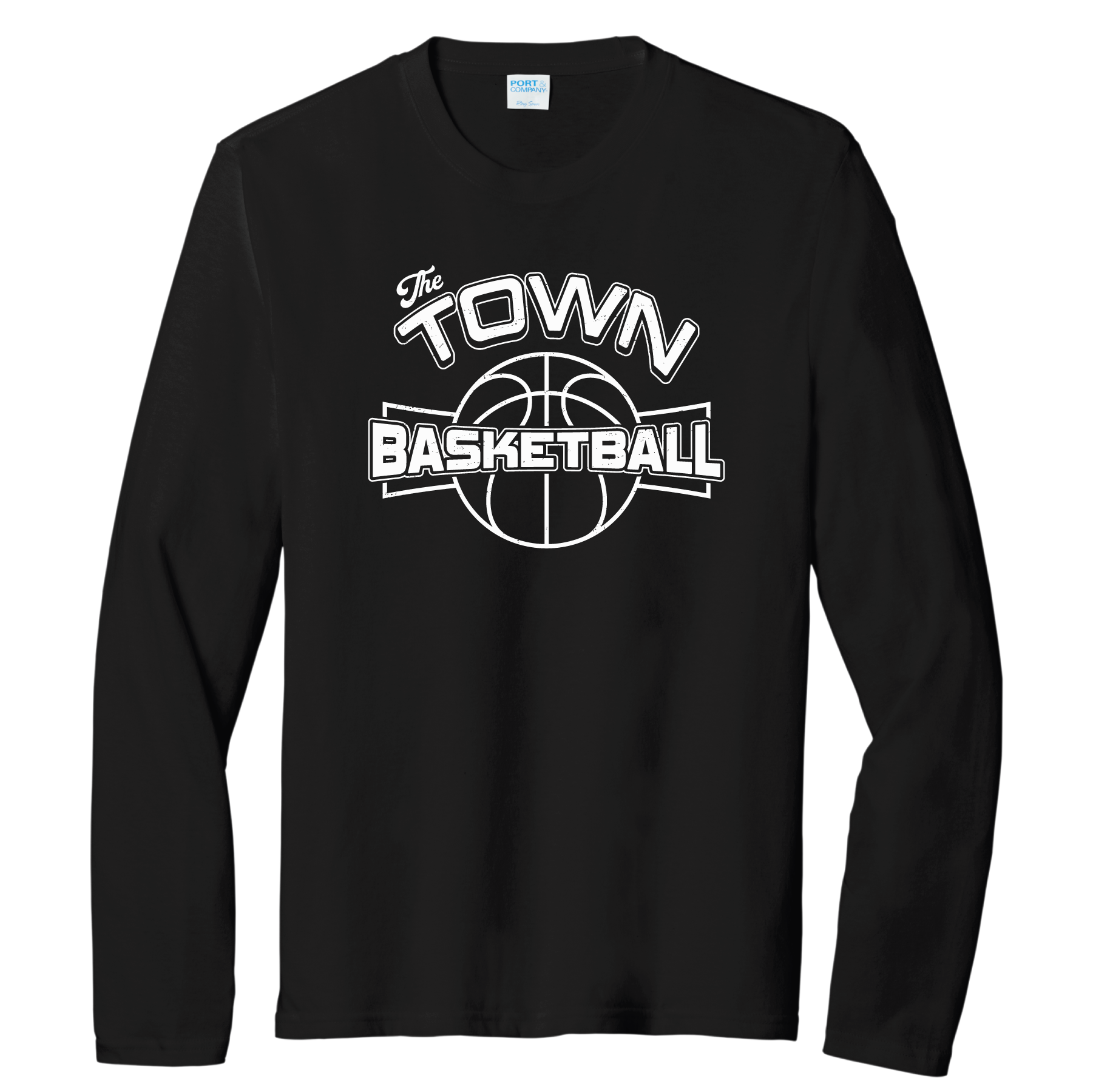 The Town Basketball - 2025 Black Long Sleeve T-Shirt